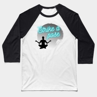 Meditation Pose in the Moonlight Baseball T-Shirt